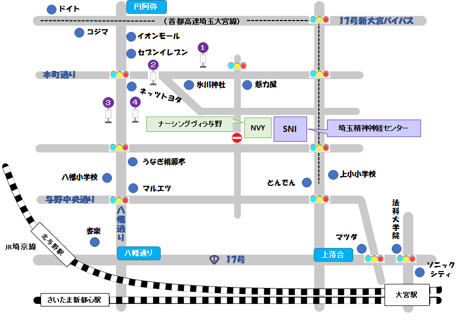 交通案内 社会福祉法人シナプス 埼玉精神神経センター